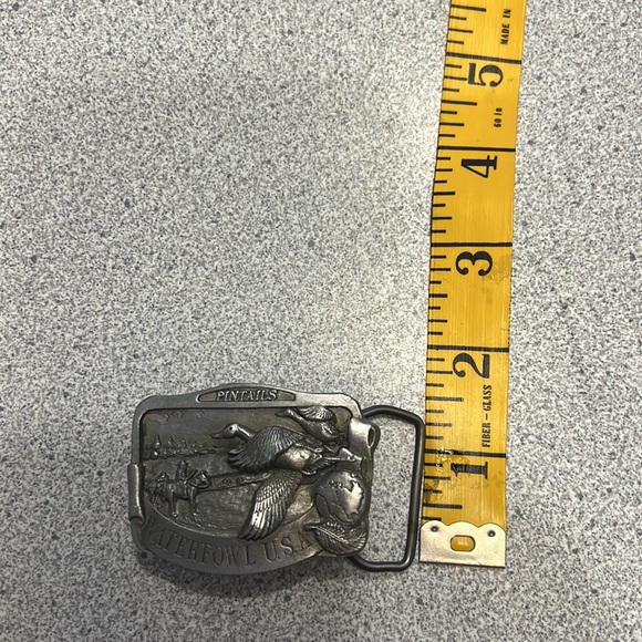 1991-1992 Limited Edition 1 Of 4000 Pintails Waterfowl USA Pewter Belt Buckle - Picture 4 of 4